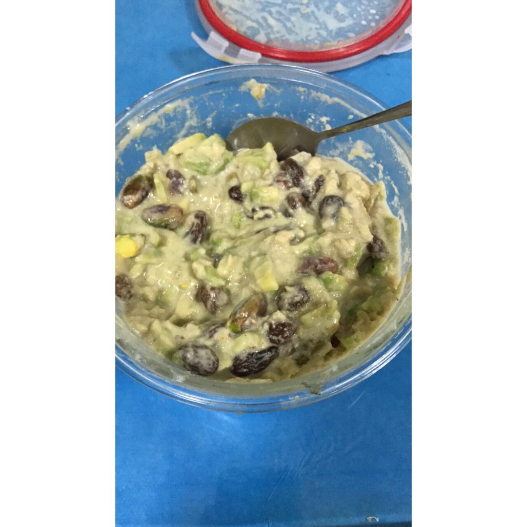 1分钟早餐，水果麦片罐子