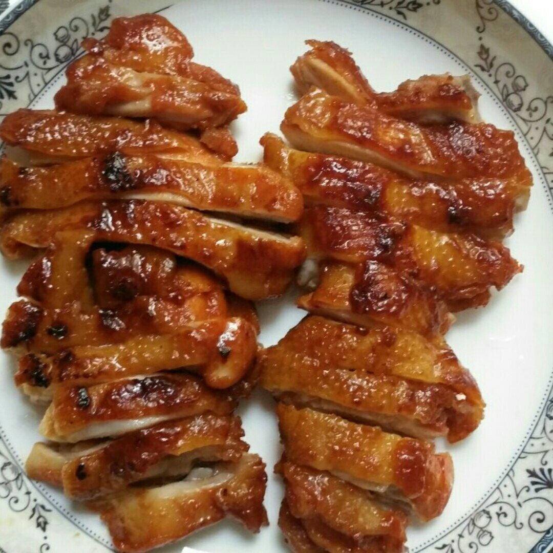 不用烤箱的奥尔良“烤”鸡腿肉（快手10分钟）