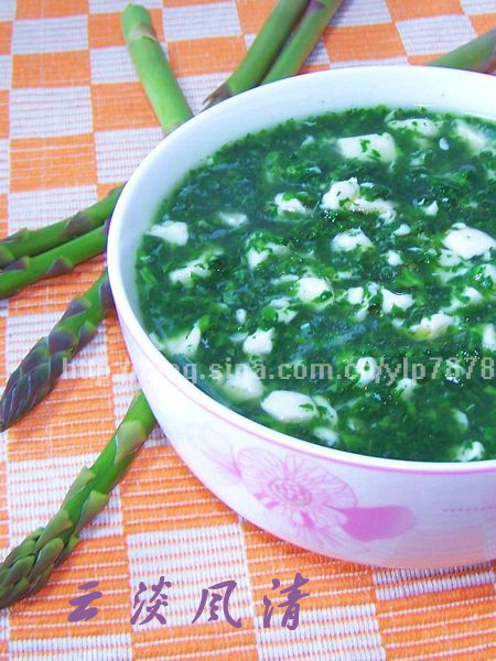 荠菜豆腐羹的做法