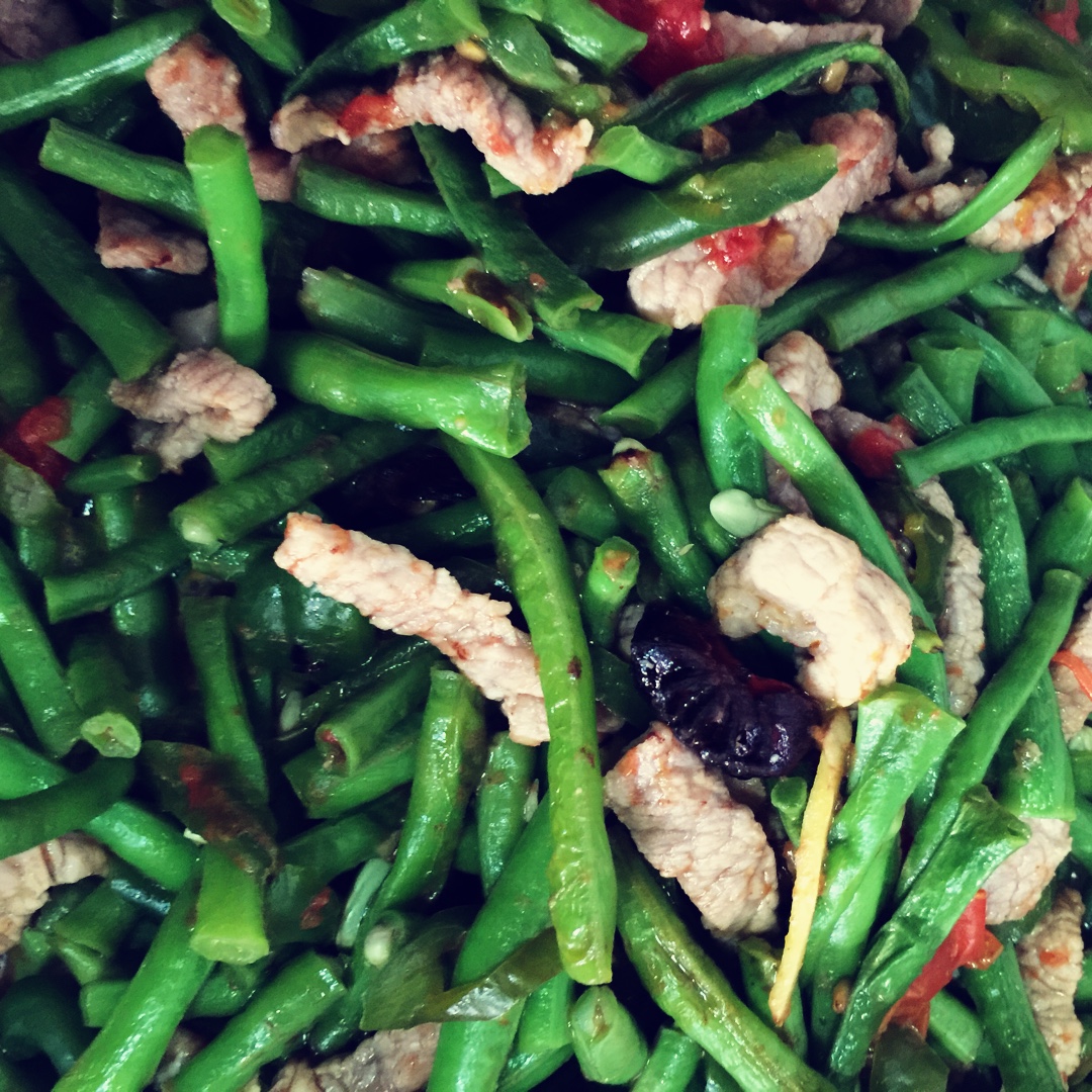 豆角炒肉