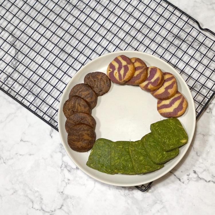 抹茶杏仁曲奇饼干