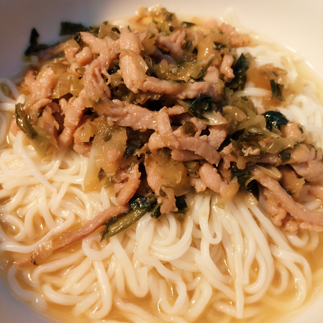 雪菜肉丝面
