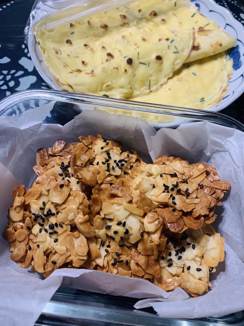 杏仁瓦片饼干