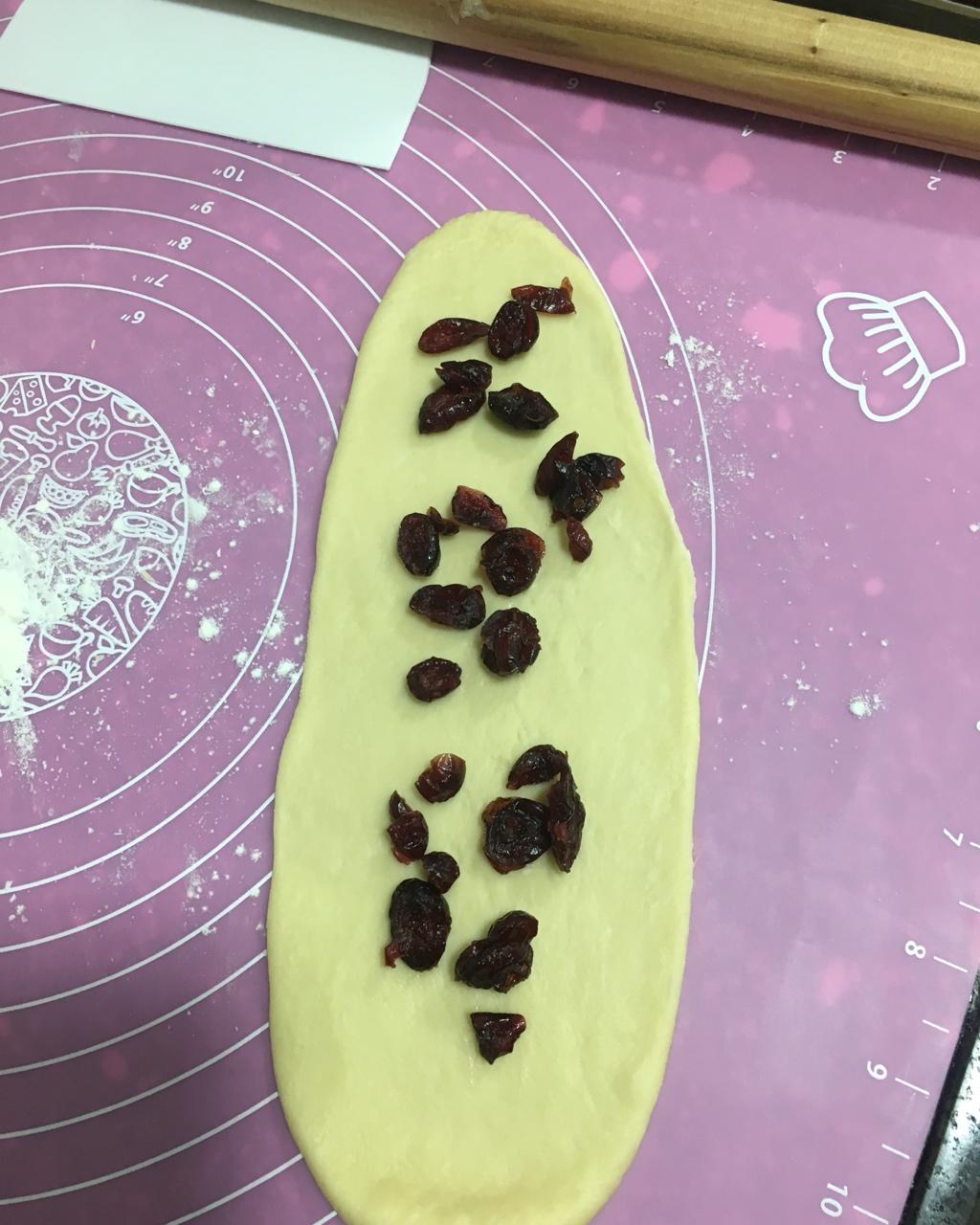 蔓越莓辫子面包
