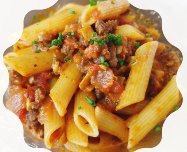 500卡!减脂午餐---意大利肉酱意面的做法