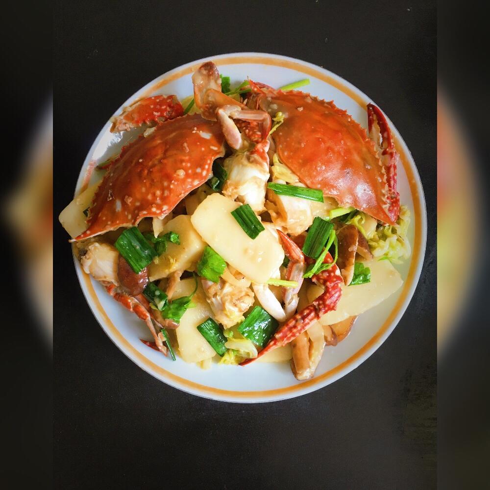 葱姜炒梭子蟹