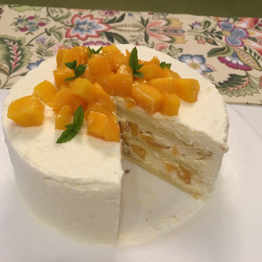 方形水果夹层蛋糕