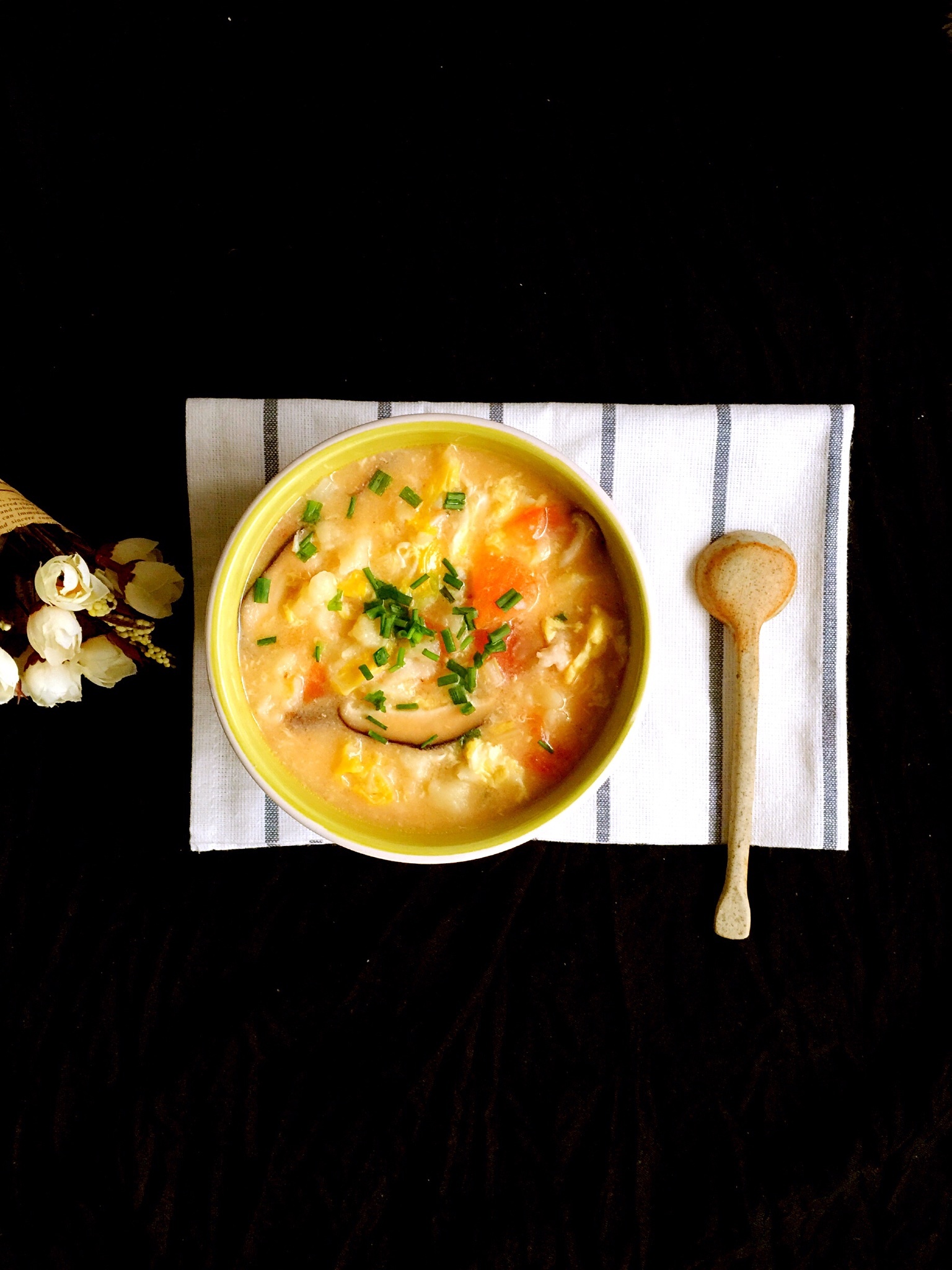 一碗营养而简单的疙瘩汤的做法