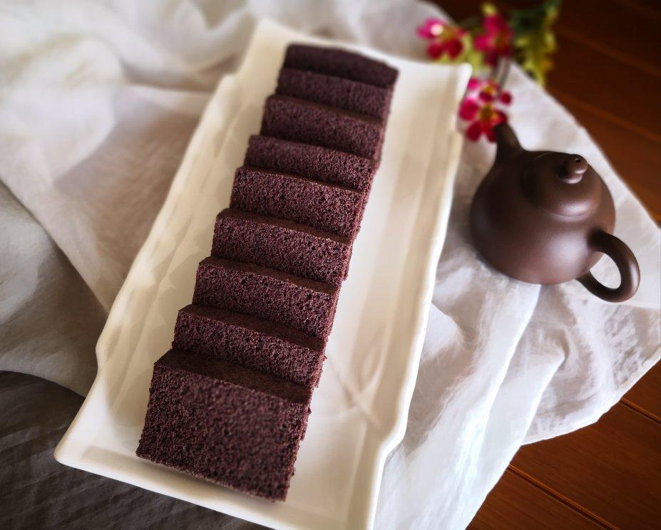 月影星稀做的黑米糕