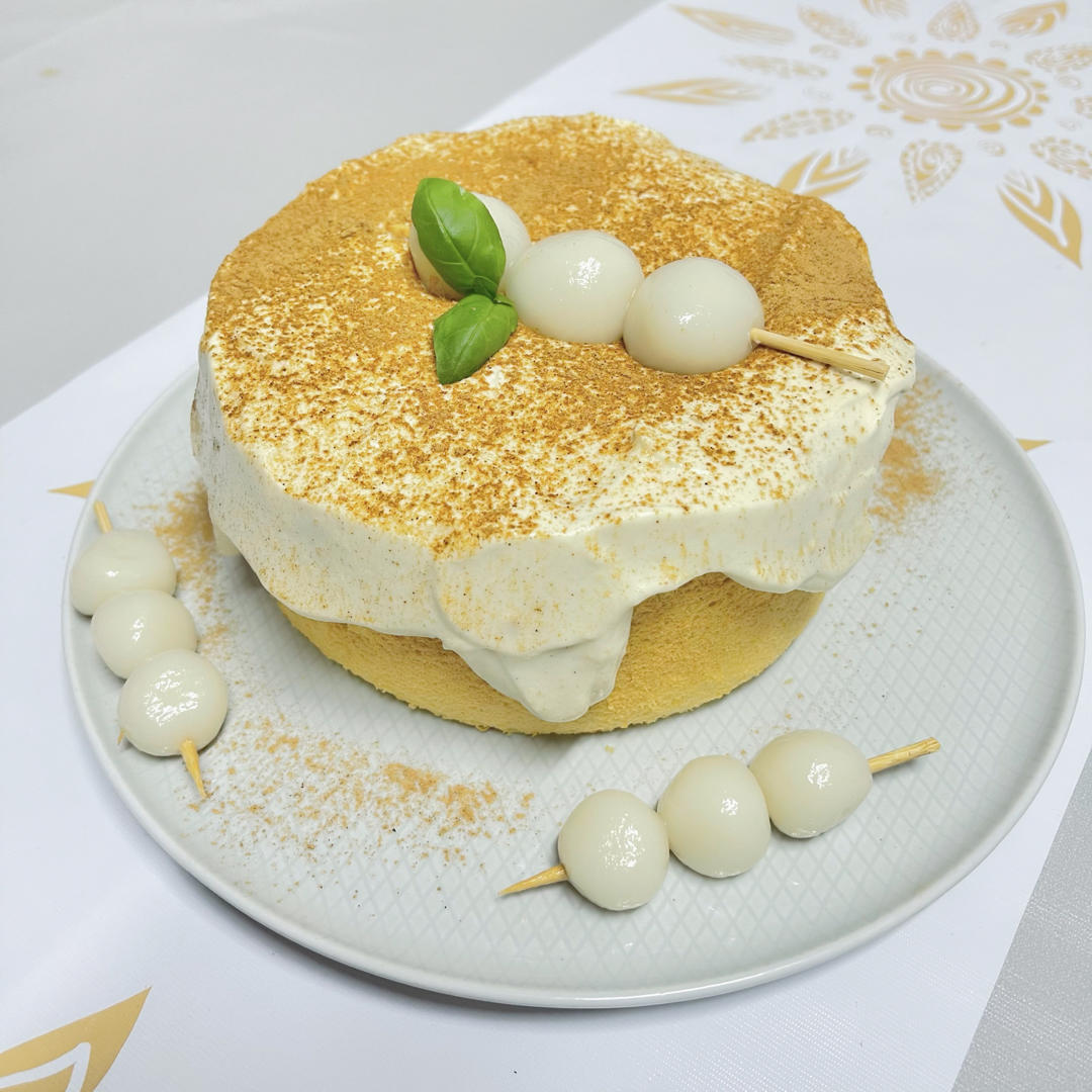 好吃到舔盘子的【白玉豆乳爆浆蛋糕】