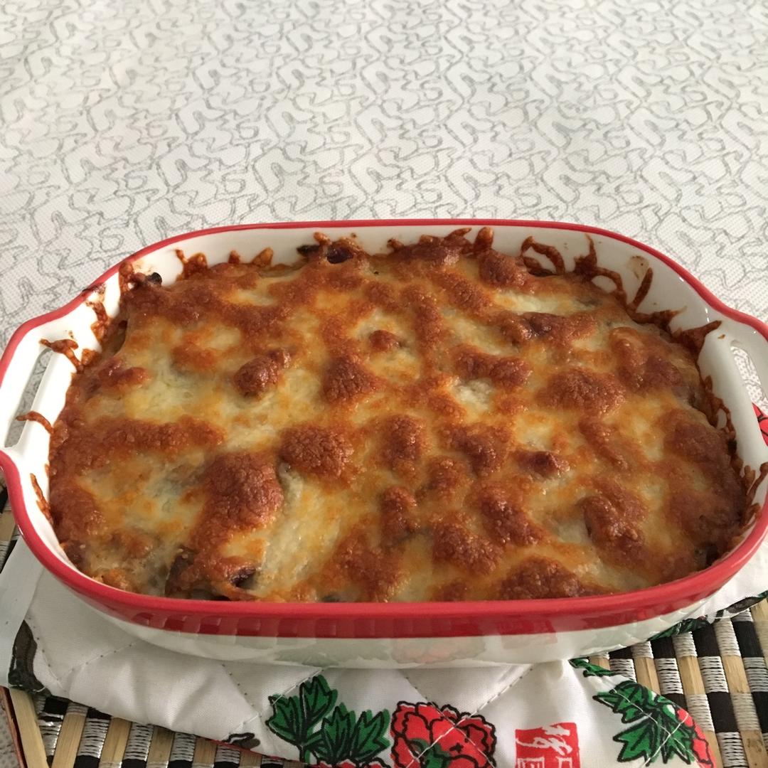 蕃茄肉酱奶酪焗饭