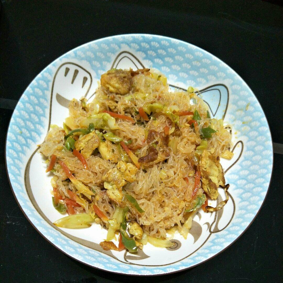包菜炒粉丝