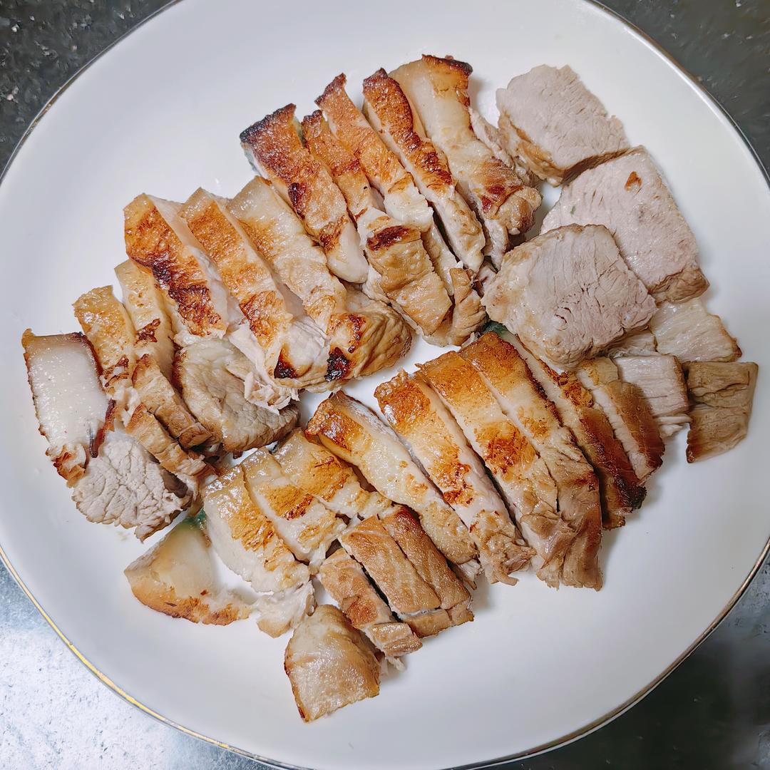 水煎五花肉两吃