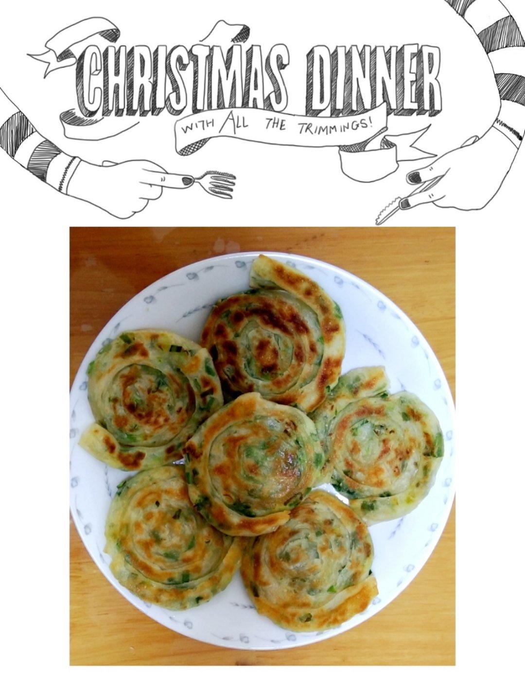 小馄饨皮葱油饼