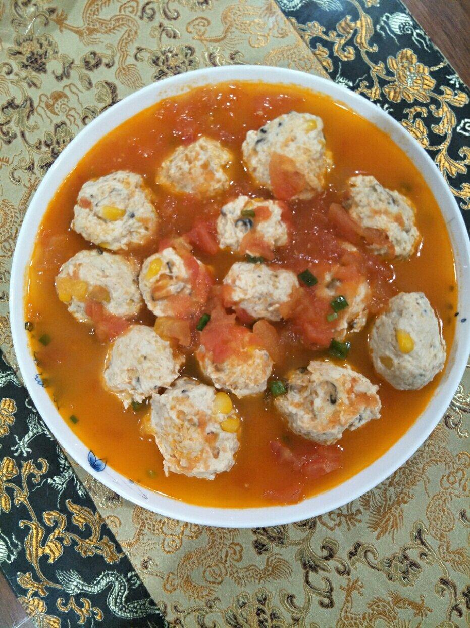 【番茄鸡肉丸】