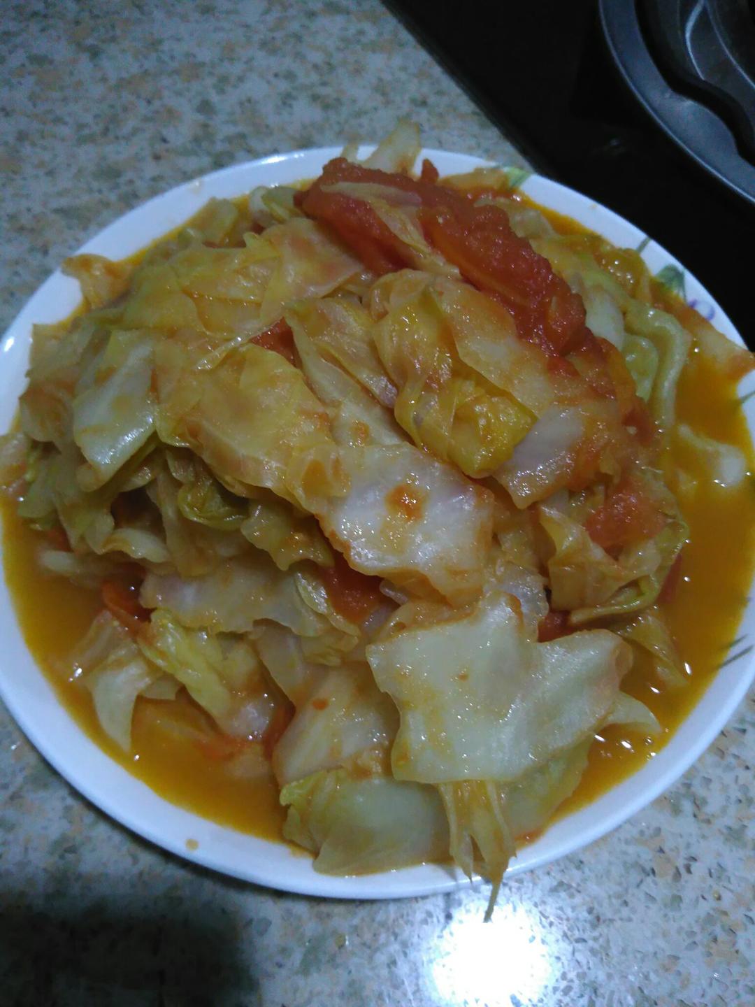 清爽开胃西红柿炒头菜