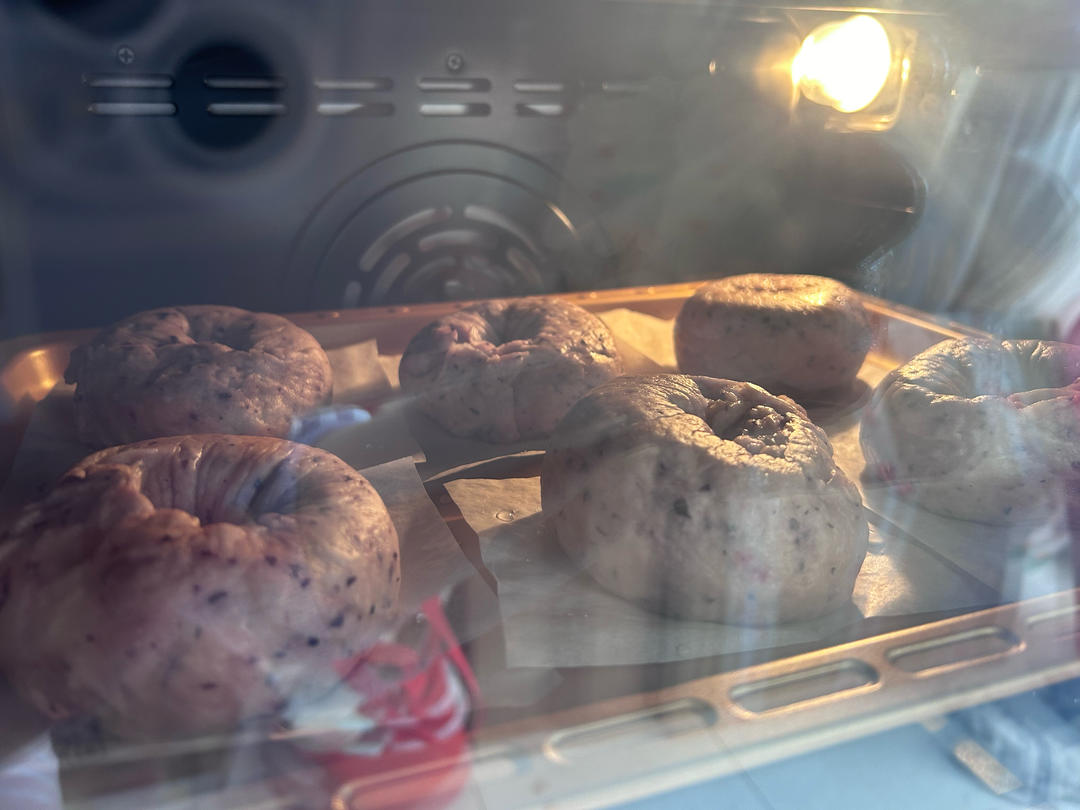 蓝莓🫐乳酪贝果🥯/步骤详细/简单好做