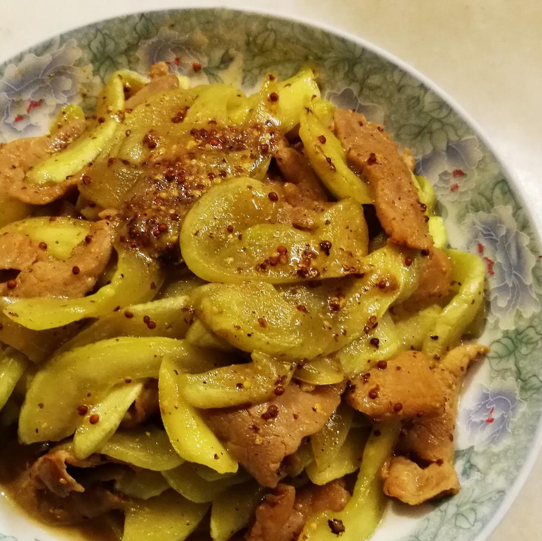 白瓜炒肉