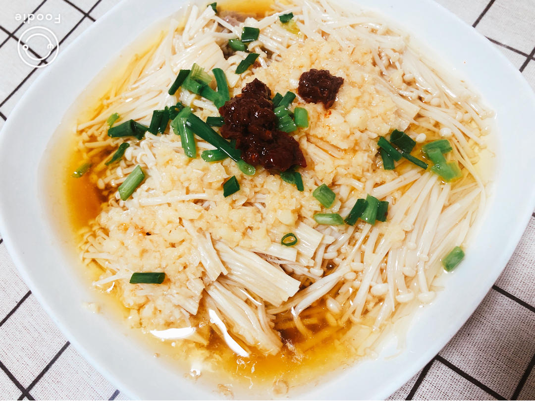 蒜蓉蒸金针菇