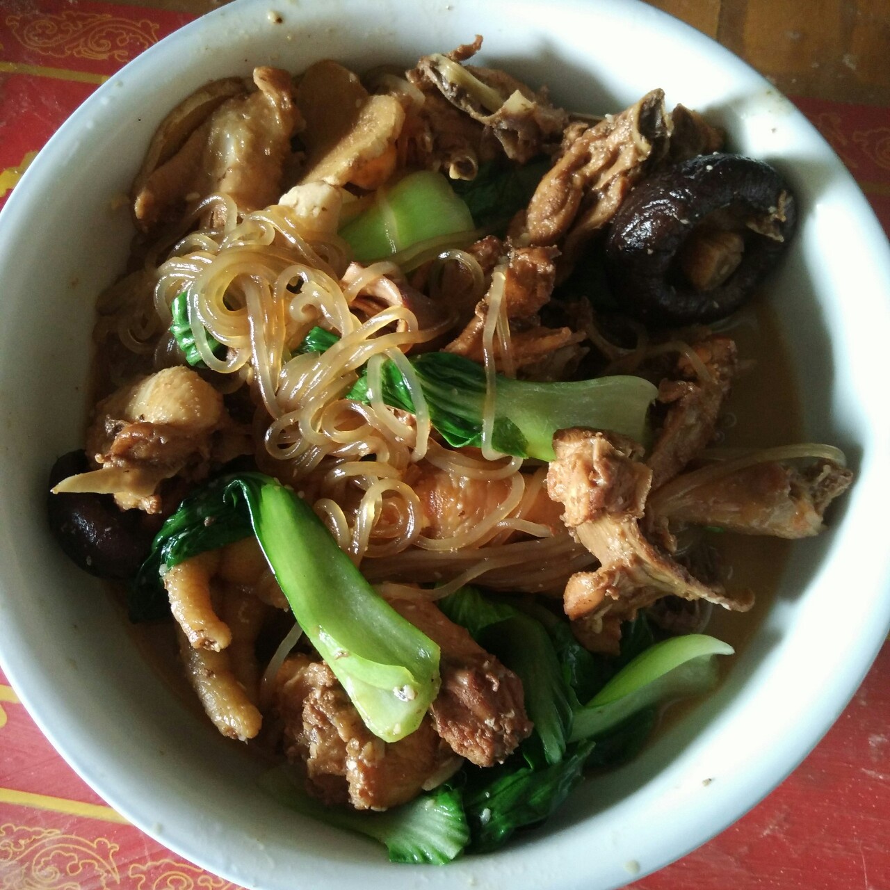 小鸡蘑菇炖粉条