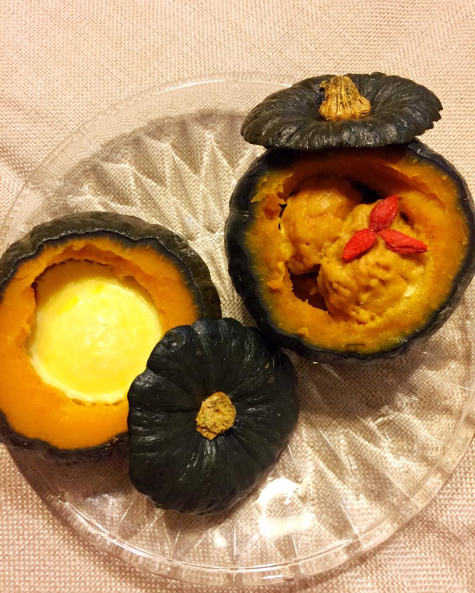 小南瓜牛奶蒸蛋