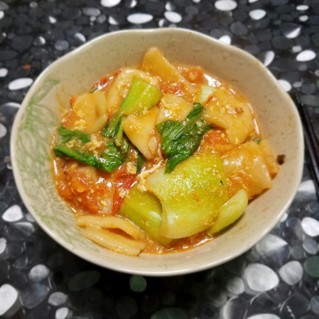 西红柿鸡蛋面片 （内附揪面片教程）