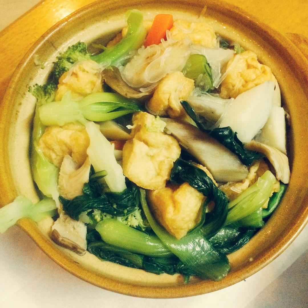 什蔬面筋煲