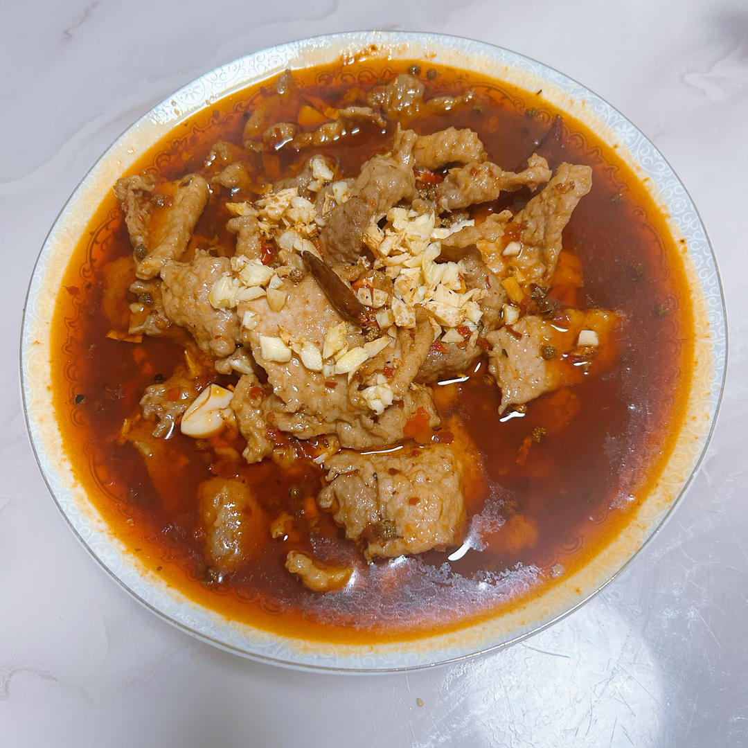 水煮肉片（新手一定要试，零失败）