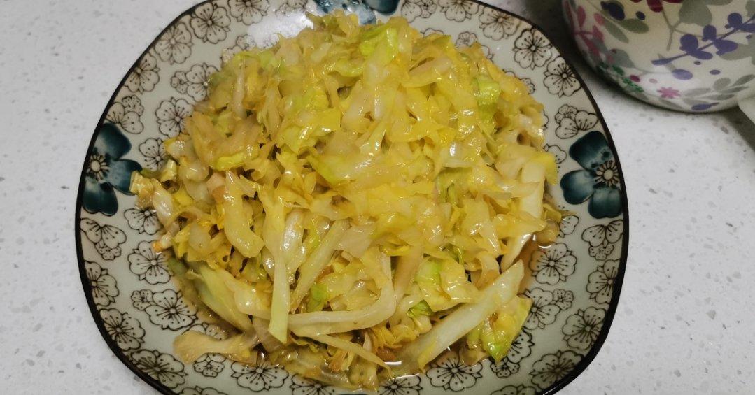 炝锅圆白菜丝