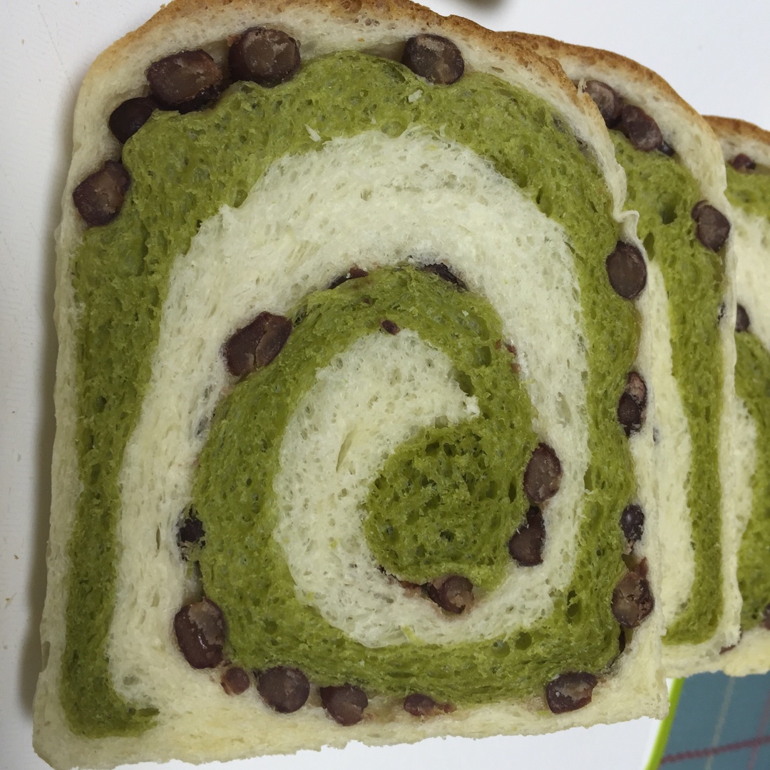 最正宗的日式抹茶红豆吐司