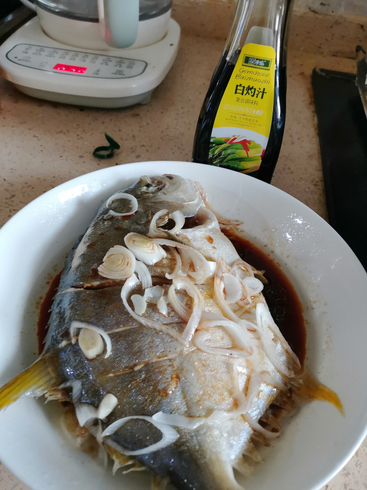 清蒸金鲳鱼的做法