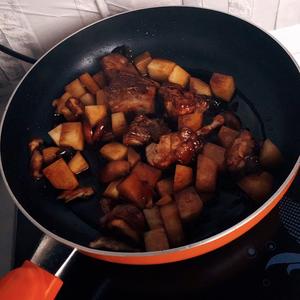 电饭煲版排骨焖饭/快手版菜饭的做法 步骤5