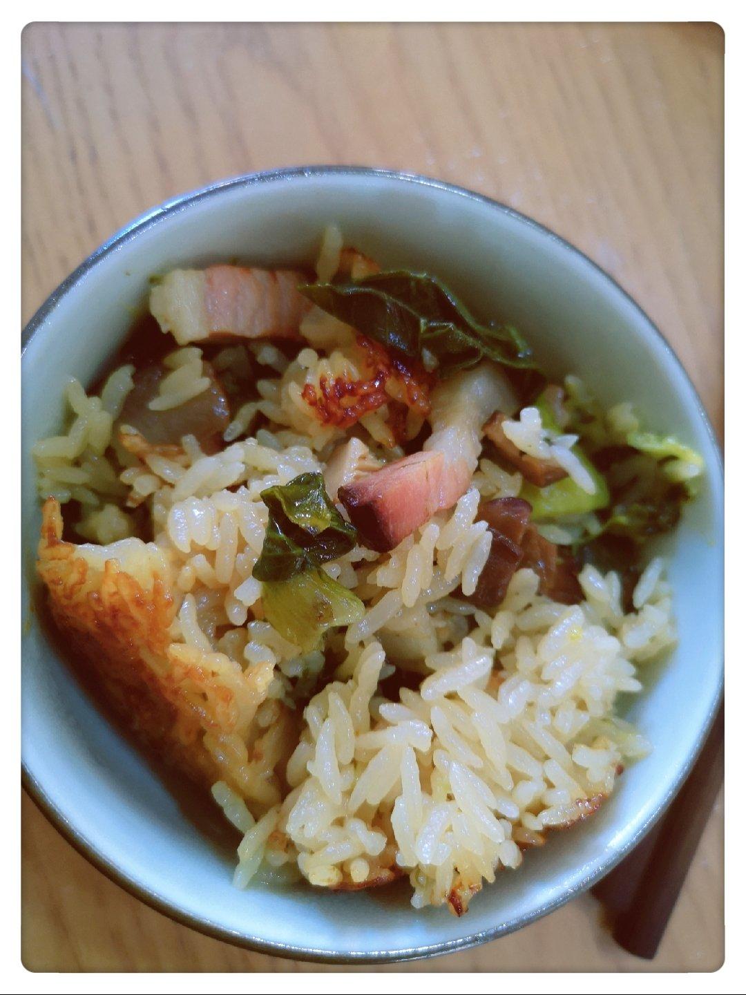香菇腊肉饭