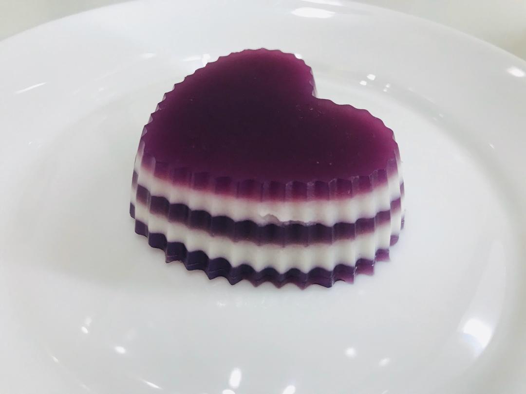 紫薯椰汁千层马蹄糕