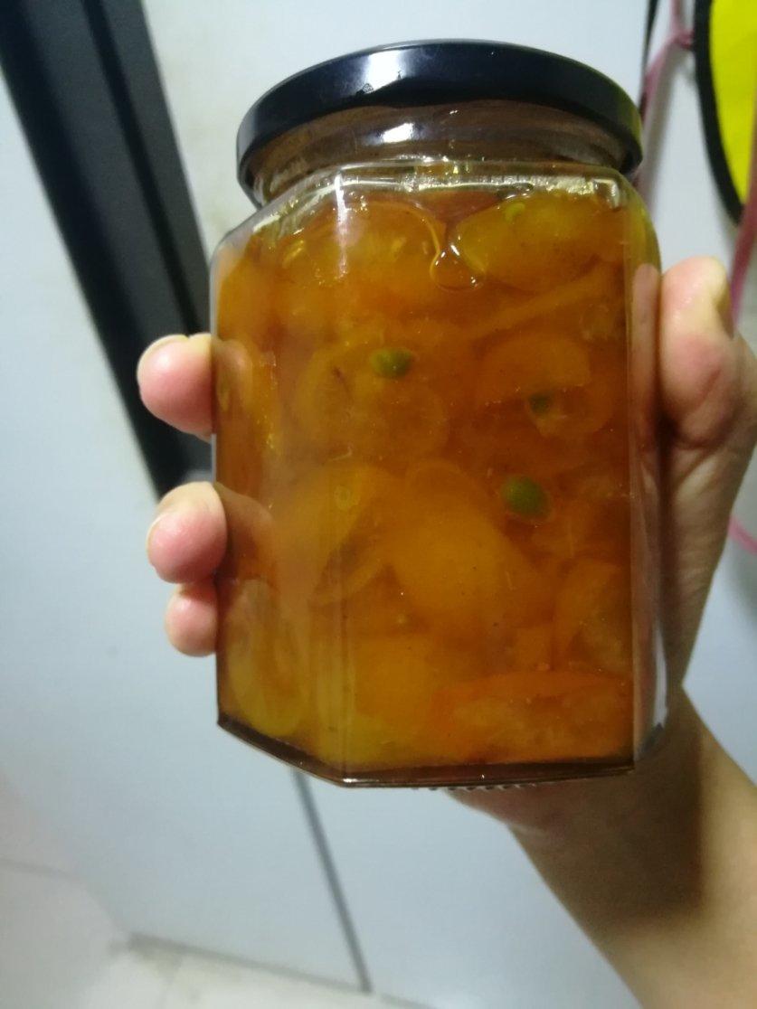 金桔酱润肺止咳化痰疗效好。金桔酱。
