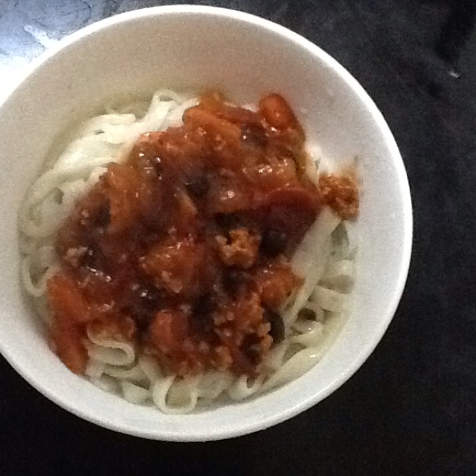 西红柿肉酱面