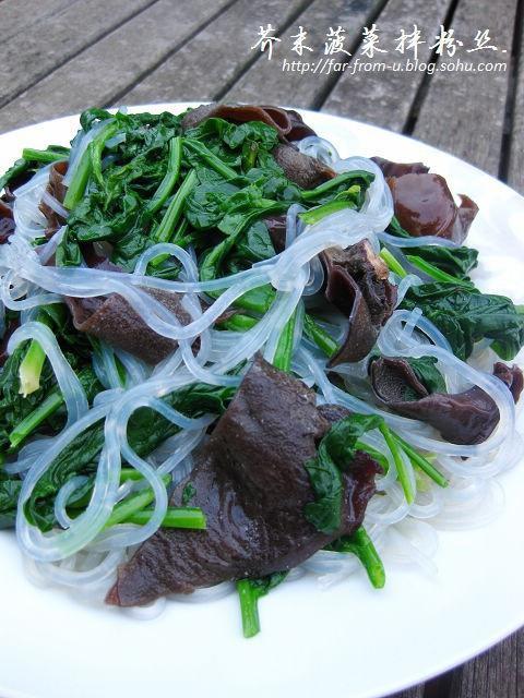 芥末菠菜的做法