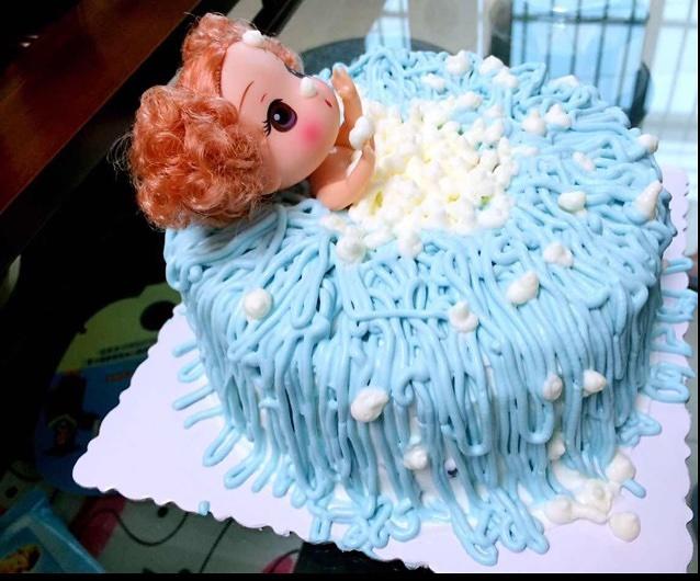 无需技巧的泡澡蛋糕的做法