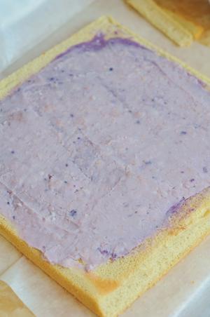 紫薯香芋蛋糕卷的做法 步骤15