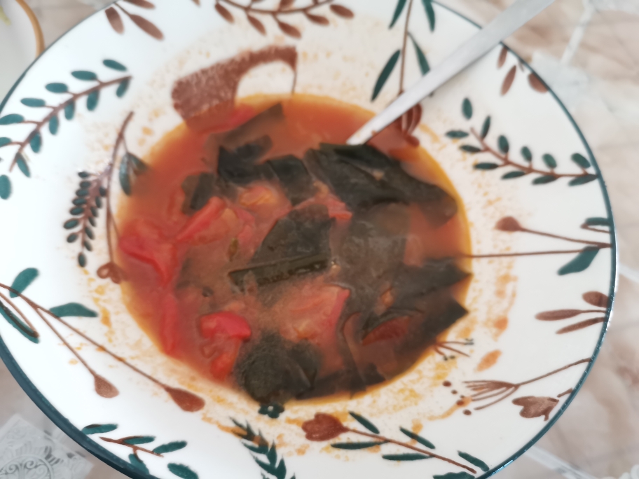 超简单番茄海带汤的做法