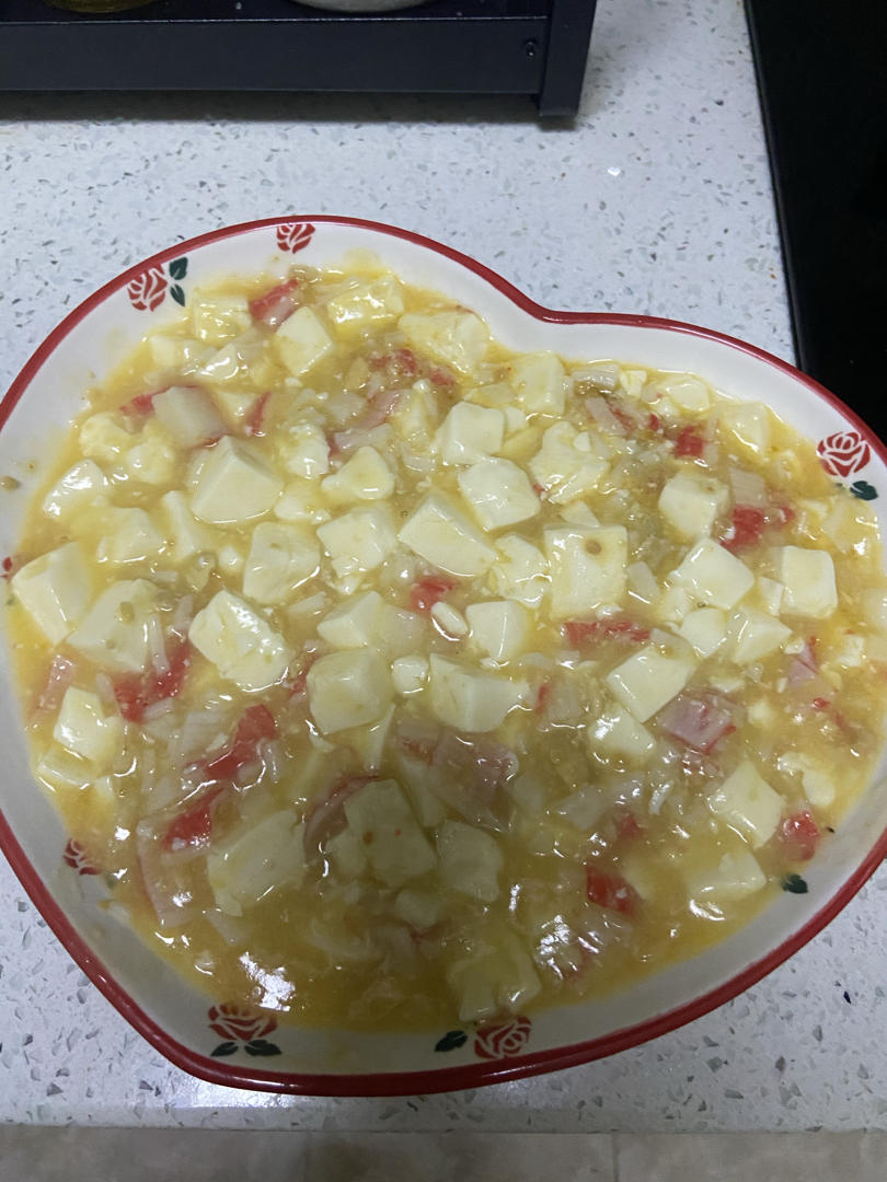 蟹黄豆腐（咸蛋黄版）
