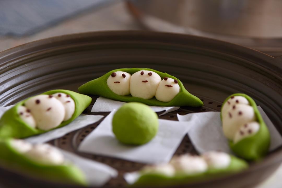 发酵面团-豌豆荚馒头