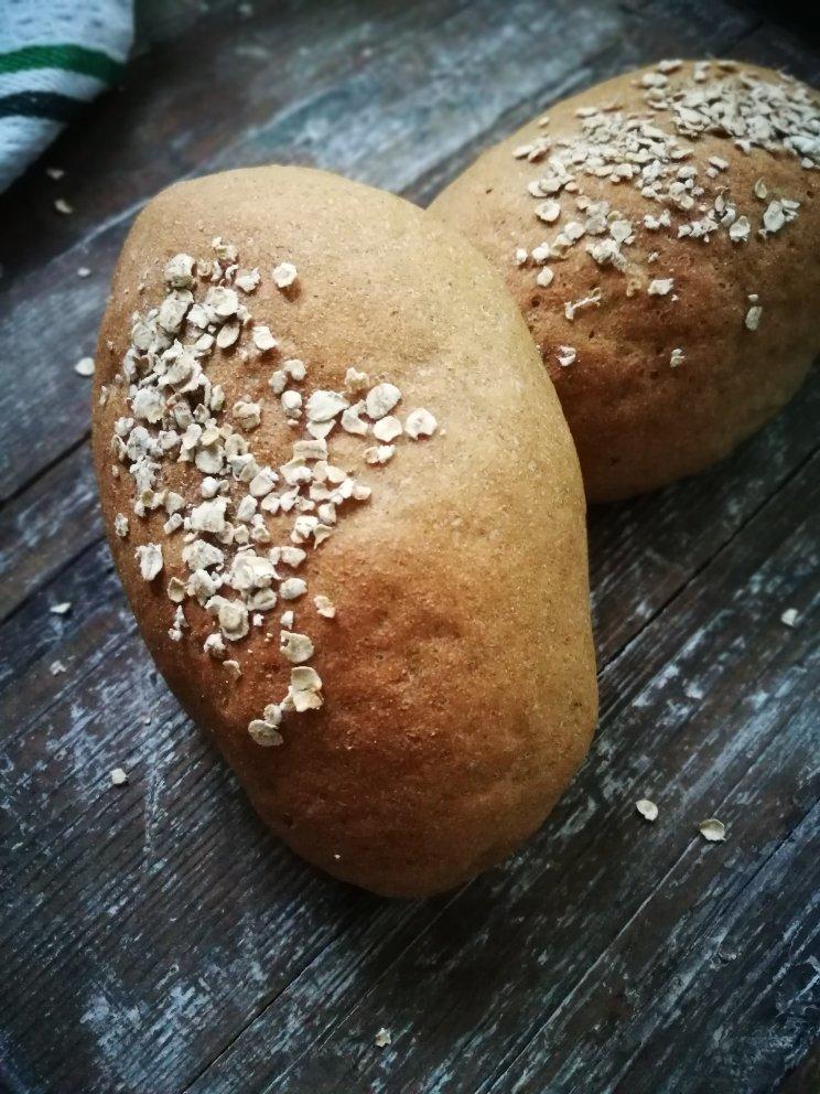 慢碳高纤纯全麦面包～（无油无糖无蛋无奶）