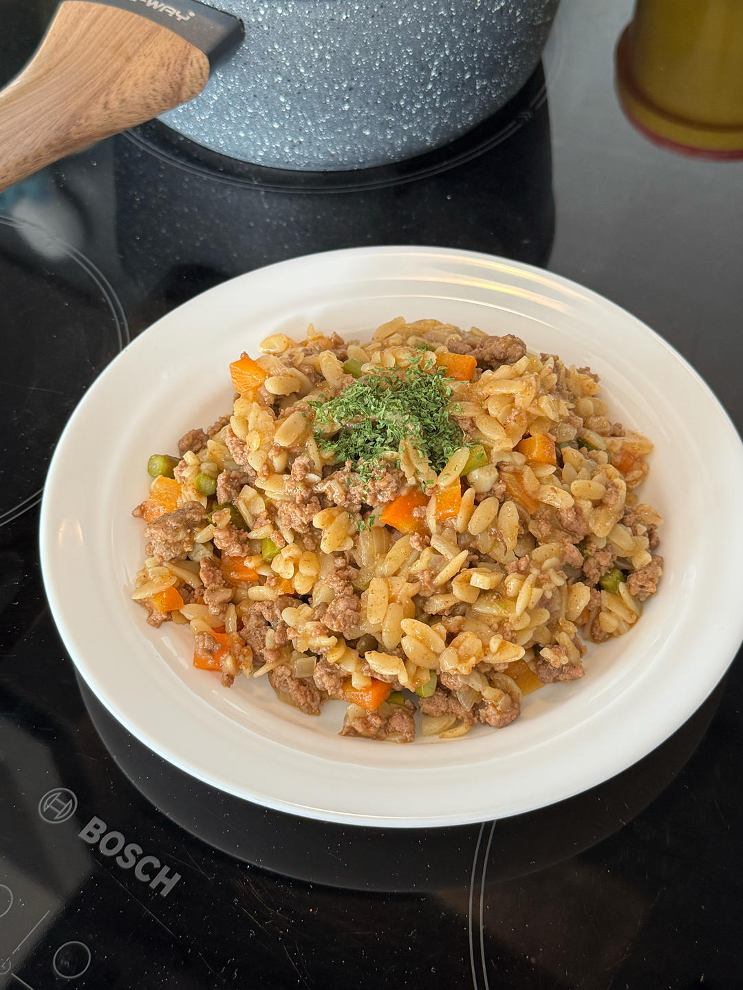 中东/地中海风味的———牛肉Pilaf（牛肉汤汁煮米饭）
