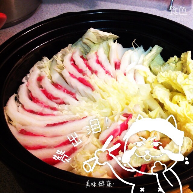 豚バラ白菜鍋（五花肉白菜锅）