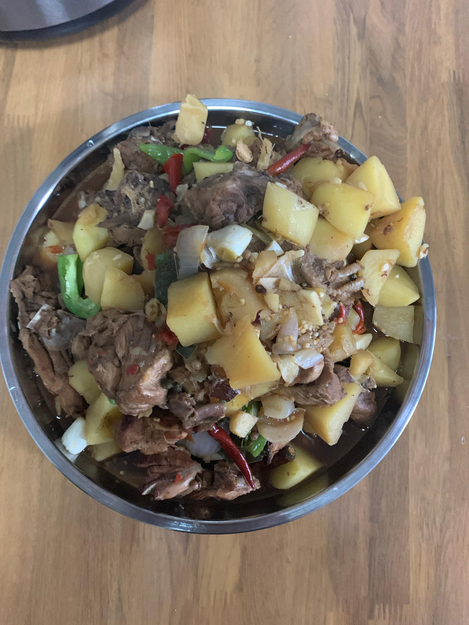 正宗新疆大盘鸡+裤带面