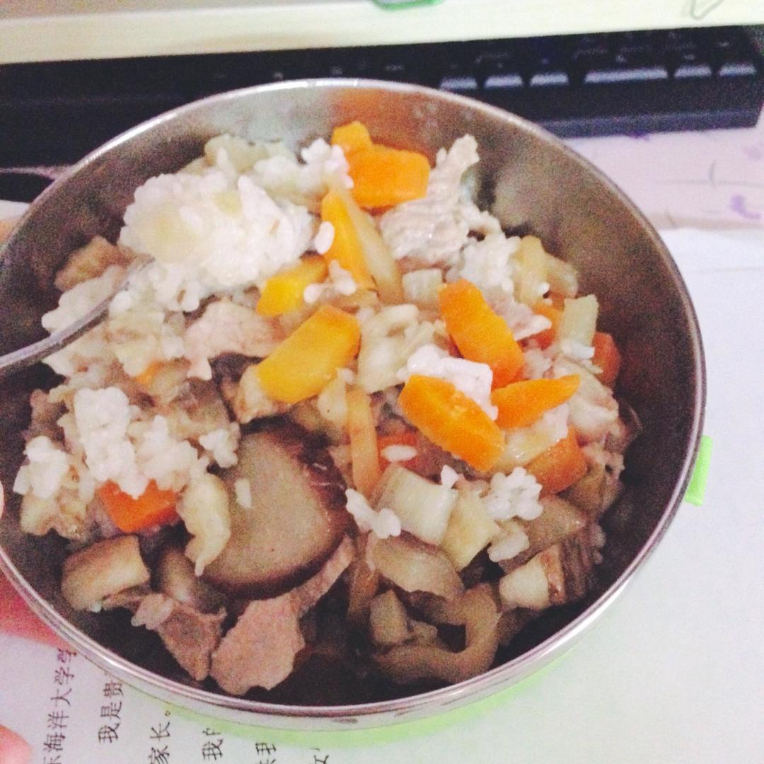 香菇瘦肉饭