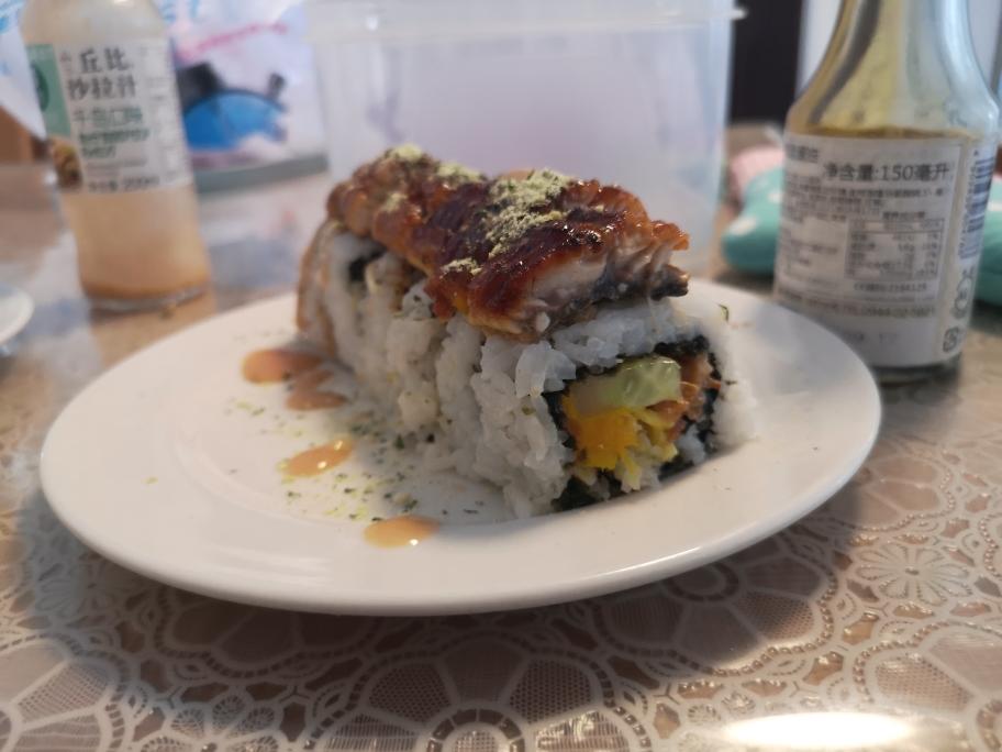 反卷寿司之鳗鱼鲜虾卷