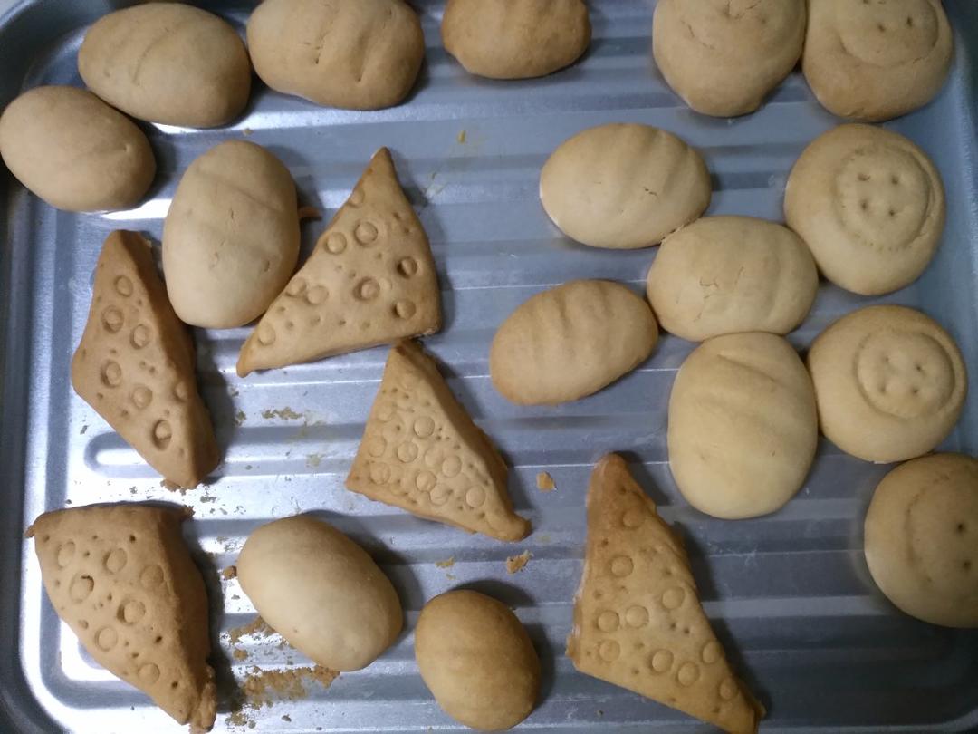 没有模具也能做的卡通饼干