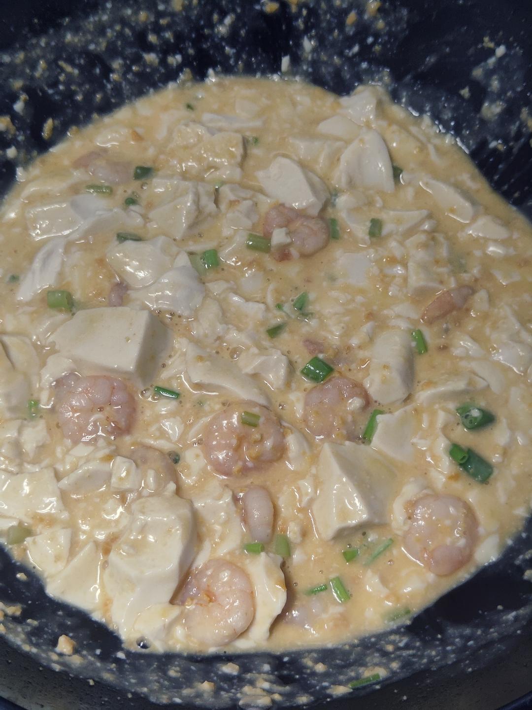 金沙豆腐虾仁/咸蛋黄豆腐虾仁